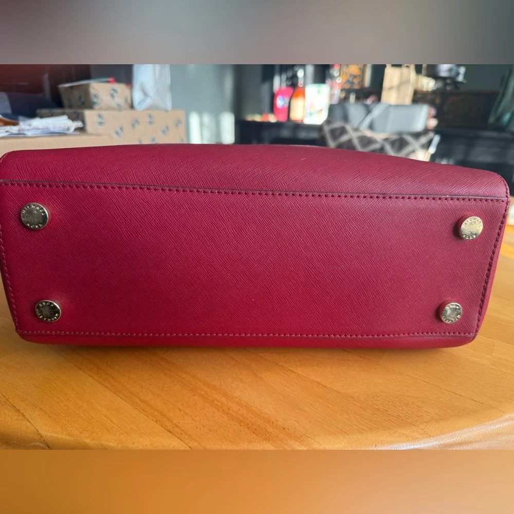 Michael Kors Red and Brown Satchel - Picture 3 of 8